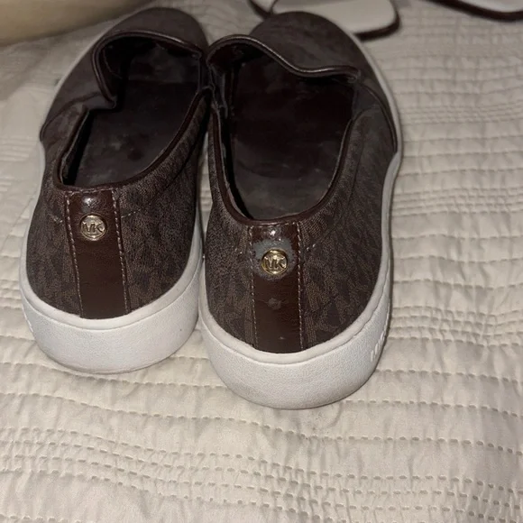 Michael Kors Dark Brown Patterned Slip-Ons - Picture 4 of 4
